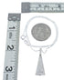 Navajo Sterling Silver Coral 16" Box Chain Pendant Necklace Set AX127461